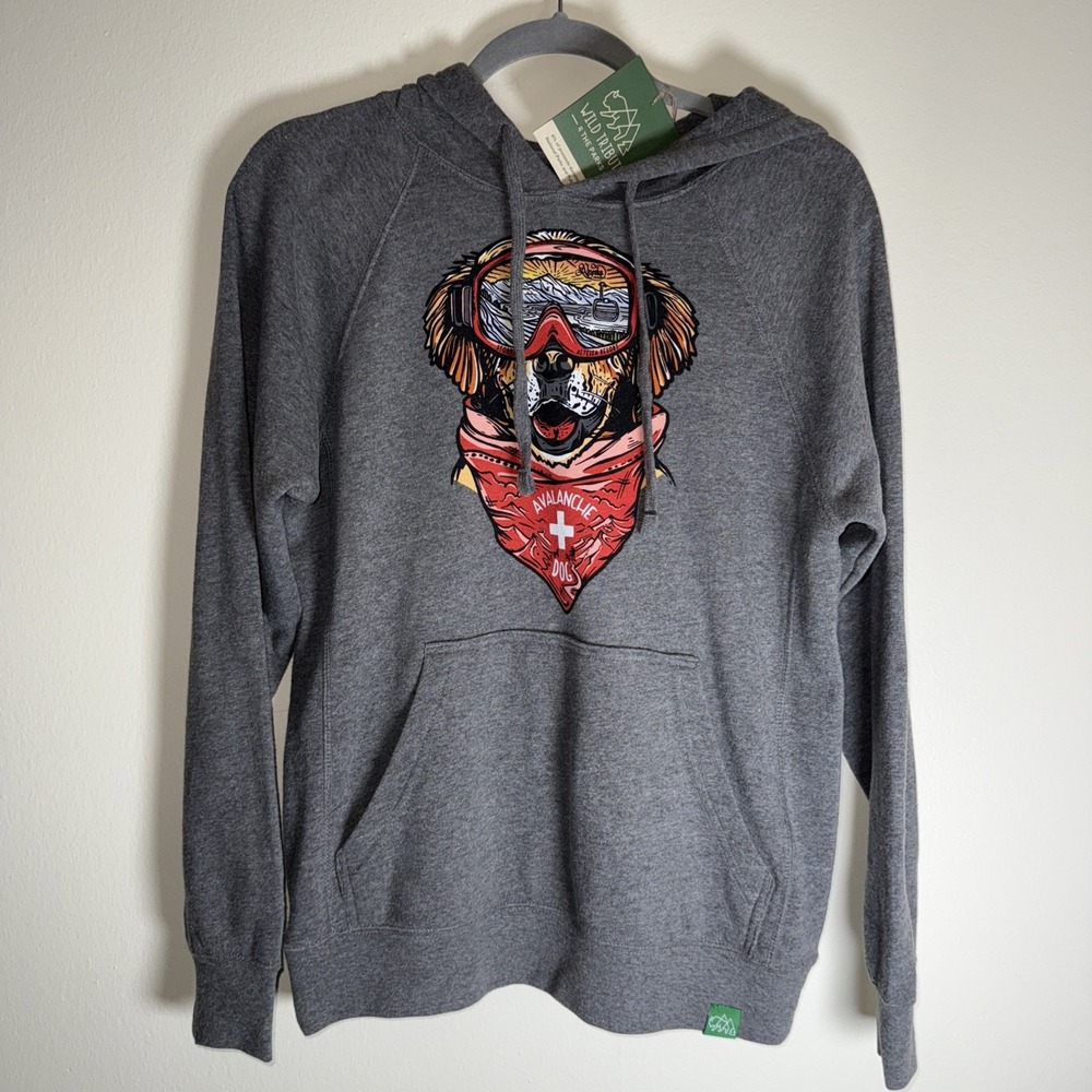 Wild Tribute Stormy Avy Dog Hoodie XS Gray‎